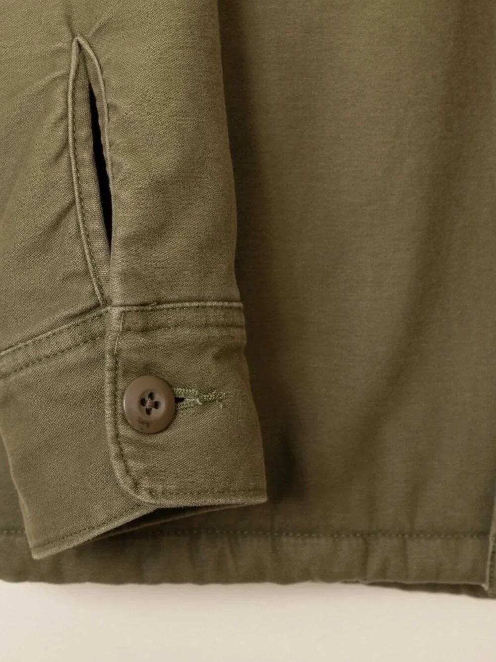 Levi's Men's Sherpa Lined Military Fatigue Shaket Jacket Olive Green Small S